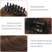 2PCS Mini Claw Fake Buns Hair Donut Chignon Straight Hair Extensions - Light Brown - Buy Online on GoSupps.com