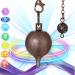 Radiesthesia pendulum water drop - Esoteric pendulum/oracle - Antique brass - Geobiology magnetizer - 26 gr