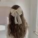 Inilbran Vintage Silk Bow Hair Clips Long Silk Satin Bow Hair Barrettes French Chiffon Hair Clip Barrette Long Silk Ribbon Bow Hair Clips Headpiece Large Silky Bow Hair Accessories for Women Champagne - Buy Online on GoSupps.com