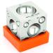 Splenor Tools Steel Square Dapping Doming Die Block with 21 Full Round Cavities for Jewelry Making (2  Square Block)