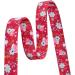 Mihqy Soft & Comfortable Nylon Dog Collar for Small & Medium Dogs | Red Flower Design | Adjustable 38-63 cm | Perfect for Puppies & Cats - Buy Online on GoSupps.com