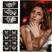 Reusable Black Henna Tattoo Stencils: Flowers, Butterflies | Large Size DIY Kit for Women & Teen Girls - Buy Online on GoSupps.com