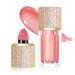 PASNOWFU Soft Cream Liquid Blush  Liquid Skin Tint For Cheek  Eyes And Lip  Long Lasting  Waterproof  Smudge Proof  Bright Natural Looking Skin Creamy Blush Makeup Blend Evenly Liquid  Foggy Pink