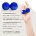 2x DBT Skills Hedgehog Ball - Magnetic Acupressure Stress Relief & Massage | Blue Matt 32mm for Tension Relief & Increased Mobility - Buy Online on GoSupps.com