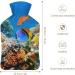 Underwater Fish Hot Water Bottle with Plush Cover - Hand Warmer for Adults & Children | 26.5x15.3cm - Buy Online on GoSupps.com