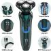 3-in-1 Electric Razor for Men | IPX7 Waterproof Rotary Shaver | Cordless Rechargeable & LCD Display | Green - Buy Online on GoSupps.com