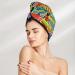 Dancing African Women's Microfiber Hair Towel - Super Absorbent Coral Velvet Wrap for Long Curly & Thick Hair | Quick Dry Hair Cap - Buy Online on GoSupps.com
