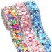 Blue Crystal Rhinestone Trim Hotfix Ribbon | DIY Wedding Bridal Dress Shoes Decor | 2cm Width - Buy Online on GoSupps.com