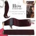 Moresoo 18 Inch Wine Red Burgundy Clip in Human Hair Extensions - 5 Pieces/70g #99J - Buy Online on GoSupps.com