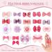 20 Pcs Handmade Cute Dog Hair Bows with Rhinestones and Pearls for Small Dogs - Grooming Accessories in Rose Pink and Purple - Buy Online on GoSupps.com