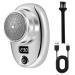 Electric Shaver for Men w/Power Display Pocket Size Mini Men's Shaver w/Cleaning Brush-Rechargeable 400mAh IP65 Waterproof Rotary Shaver Wet and Dry Use Portable Travel Shaver for Home Travel