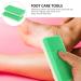 Minkissy 2-in-1 Foot Bimsstein Scrubber Pumice Stone for Smooth Feet & Dead Skin Removal Perfect for Chicken Eyes & Cracked Heels Eco-Friendly PU Animal Crispy Green - Buy Online on GoSupps.com
