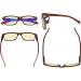 Eyekepper 5-Piece Classic Spring Hinge Reading Glasses Set | Sun Reading Glasses with Blue Light Blocking | 0.75 Diopters - International Shipping Available - Buy Online on GoSupps.com