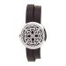 Serina & Company Ancient Cross Aromatherapy Locket Bracelet | Look Glamorous & Feel Blissful | Black & Silver | 15.5 with Adjustable Buckle Latch