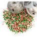 Christmas Twinkle Red, Green & White 2mm Pearls Cake Topper Sprinkles - 30g Edible Sugar Decorations for Xmas Themed Party Cakes - Buy Online on GoSupps.com