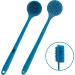 EOT Wellness Bendable Silicone Back & Scalp Scrubber - Long Handled Bath Shower Brush & Shampoo Massager (Blue Sapphire) - Buy Online on GoSupps.com
