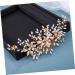 Ipetboom Headgear Rhinestone Hair Accessories Wedding Hair Clips Bridal Clip Crystal Hair Charms Bridal Hair Accessories Rhinestone Hair Clip Bridal Headpiece Tiara Pearl Comb Bride Metal - Buy Online on GoSupps.com