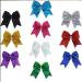 Glitter Cheer Bows - Softball Gifts for Girls & Women | Kenz Laurenz Strong Hair Ties (Silver) - Buy Online on GoSupps.com