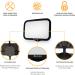 MyHappyride Rear Seat Baby Mirror - 360 Swiveling Frosted Car Back Mirror for Safe Childcare in Car Seats - Buy Online on GoSupps.com
