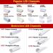 Muzata 6Pack 3.3ft Double Row LED Channel Cover Aluminum Profile Diffuser for Waterproof Strip Lights - 1M - Buy Online on GoSupps.com