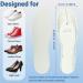 4 Pairs Breathable Cuttable Shoe Insoles - Ultra Soft Cushioning Inserts for Men & Women | Comfort & Support | Replacement Insoles in White & Black - Buy Online on GoSupps.com