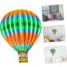 STOBAZA Iron Hot Air Balloon Outdoor Wall Hanging Home Ornament Wall Art Decors Household Child Interior 20.6x26.5x0.5cm As Shown3 - Buy Online on GoSupps.com