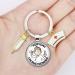 YAZMEEN Funny Transparent Cabochons Keychain - Ideal Gift for Nurses Doctors & Office Workers | Unique Pendant Metal Keychain - Buy Online on GoSupps.com
