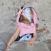 Quintra Complete Facial Protection - Transparent Hooded Hat for Kids | Reusable & Removable Seat Belts (Pink One Size) - International Shipping Available - Buy Online on GoSupps.com