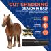 Equigroomer Self-Cleaning Fur Care Brush for Horses Gentle Effective Hair & Dandruff Removal | Safe for Sensitive Skin (Black) - Buy Online on GoSupps.com