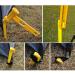 9 Inch Yellow Plastic Tent Stakes for Sand - Heavy Duty, Lighter, Safer - 24 Pack - Buy Online on GoSupps.com