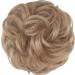 FESHFEN Warm Blonde Messy Bun Hair Scrunchie - Curly Wavy Updo Hairpiece for Women - Synthetic Donut Hair Piece (Pack of 1) - Buy Online on GoSupps.com