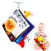 Soft Book Educational Cloth Book with Sound Touch and Feel Books Early Educational Stimulation Toys for Infants Built-in Sound Paper Fovolat Lion