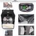 Buy Ziosinm Diaper Backpack for Strollers - Multi-Function Diaper Bag with Bed & Mosquito Nets - Large Baby Diaper Bag with Changing Pad & Stroller Belt - Black - Buy Online on GoSupps.com