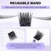 Cluster Eyelash Extensions - D Curl Mixed Individual Lashes 0.07mm 12-16mm | Soft Fluffy DIY Lash Extensions - Wendy Lash Clusters - Buy Online on GoSupps.com