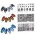 3pcs Nail Art Stamp Templates Kit Stamper & Scraper for Stunning Maleicure Designs (OM-D19 OM-D20 OM-D21) International Shipping - Buy Online on GoSupps.com