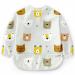 Nombear bibs for baby with sleeves - washable bibs with sleeves waterproof baby bibs for baby food full body bibs for baby sleeves for baby complementary food baby accessories gray