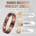 Buy RainSo European Pure Copper Magnetic Health Bracelet for Men - Stylish & Therapeutic in Black Gift Box - Buy Online on GoSupps.com