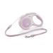 flexi dog leash extendable with soft handle 3 m / 5 m / 8 m / 8 m / 8-20 kg 4000498042809 rose small 5 m (1 pack)