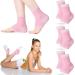 Tarpop 3 Pair Ankle Compression Sleeves for Kids Ankle Brace Compression Sleeves Foot Arch Support Sleeve Sock for Girls Ankle Sports Running Dance Fitness Gymnastics (Pink  Medium) Medium Pink