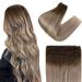 Whisk extensions real hair brazilian hairy real hair 18 inch 100g color dark brown mix ash brown and medium blonde remy real hair whip extensions
