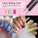TEOYALL Nail Art Brushes Set - 6 Double Ended Design Tools for Builder Gel Painting, Liner Brushes & Dotting Pens - Buy Online on GoSupps.com