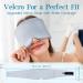 2 Pack Soothing Eye Masks for Sleeping | Cooling Fabric Sleep Masks | Adjustable No Pressure | Perfect for Nap Yoga & Travel - Light Blue & Black Gray - Buy Online on GoSupps.com