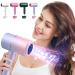 Blue Light Hair Care Hair Dryer Protable Folding Mini Professional Travel Hair Dryer with Diffuser Household Constant Temperature Cold & Hot Gradient Hair Dryer Fast Drying Low Noice (Multicolor)