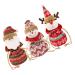 Healvian 3pcs Apple Bag Candy Bag Kids Candy Holiday Bag Christmas Wrapping Bag Storage Rack Snack