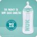 NUK First Choice+ Anti Colic Baby Bottles Set | 0-6 Months | BPA-Free | Temperature Control | Silicone Teat | Blue | 300ml | 3 Count Pack | Turquoise Bubbles - Buy Online on GoSupps.com