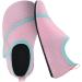 JIASUQI Kids Water Shoes Pink | Quick Dry Barefoot Aqua Socks for Beach and Pool | Size 13/13.5 UK Child - Buy Online on GoSupps.com