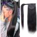 Ponytail Extension 8-24inch Wrap Around Ponytail Extensions Straight Remy Human Hair Ponytail Human Hair Clip in Ponytail Hair Extensions Natural Black Hair Extensions Ponytail(22inch(55cm)) 22inch(55cm) Wrap Around - Buy Online on GoSupps.com