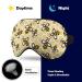Yellow Bee & Honeycomb Sleep Mask Eye Cover - Adjustable Strap, Blocks Light for Men and Women - Ideal for Sleeping, Travel, and Naps - Buy Online on GoSupps.com