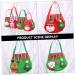 KOMBIUDA Santa Pants Treat Bags 3pcs Christmas Bag Candy Bags Goodie Bag Christmas Candy Bag Cloth Bags Holiday Bag - Buy Online on GoSupps.com