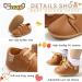 Infant Baby Oxford Shoes | Anti-Slip Trainer for Boys & Girls | Soft Sole Walking Sneakers (6-12 Months) - Brown - Buy Online on GoSupps.com